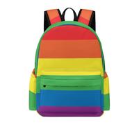 Lyfthologen Rucksack, Rainbow Peace Love Backpack, Casual Daypack for Outdoors,Sport,Travel