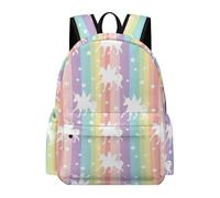 Lyfthologen Rucksack, Unicorn Pattern Rainbow Backpack, Casual Daypack for Outdoors,Sport,Travel