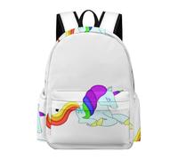 Lyfthologen Rucksack, Unicorn Rainbow Cute Backpack, Casual Daypack for Outdoors,Sport,Travel
