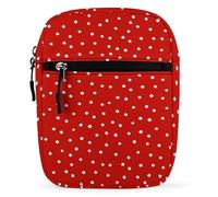 Lyfthologen Shoulder Bag, Red Polka Dots Crossbody Bag, Multi Purpose Small Satchel for Work Business Travel