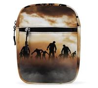Lyfthologen Shoulder Bag, Zombies Dead Men Walking Body at Night Crossbody Bag, Multi Purpose Small Satchel for Work Business Travel