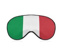 Lyfthologen Smooth Fabric Eye Mask, Italy Flag Sleep Mask, Sleeping Eye Mask with Adjustable Headband for Men, Women