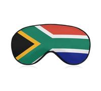 Lyfthologen Smooth Fabric Eye Mask, South Africa Flag Sleep Mask, Sleeping Eye Mask with Adjustable Headband for Men, Women