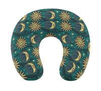 Lyfthologen Travel Pillow, Sun And Moon Neck Pillow for Traveling, Memory Foam Portable Support Pillow Sleeping Rest Cushion