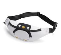 Lyfthologen Waist Bag, Cute Penguin Bumbag, Adjustable Fanny Pack for Running Walking Hiking