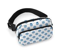 Lyfthologen Waist Bag, Evil Eyes Bumbag, Adjustable Fanny Pack for Running Walking Hiking