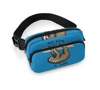 Lyfthologen Waist Bag, Lazy Sloth Bumbag, Adjustable Fanny Pack for Running Walking Hiking
