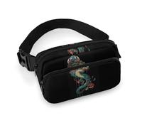 Lyfthologen Waist Bag, Mythical Dragon Bumbag, Adjustable Fanny Pack for Running Walking Hiking