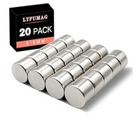 LYFUMAG 20PCS Rare Earth Magnets 8x6mm Fridge Magnet Mini Magnets for Whiteboard Refrigerator Magnets Neodymium Magnet Strong Tiny Magnets for Craft