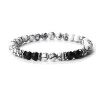 LYGBAOFUL 6mm beaded bracelets men natural tiger eye stone black onyx strand bracelet stretch bangle women energy yoga wrist