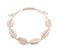 LYGBAOFUL Bracelets Jewelry Hand-knitted Beaded Shells Bracelet Women Natural Shell Pearl Accessories Rope Bangles Size Wristband jewellery (Metal Color : Style 3)