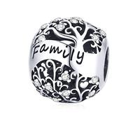 LYGBAOFUL Hollow Beads Family Tree Bead 925 Sterling Silver Charm For Bracelet Bangle Women Forever Life Fashion Jewelry
