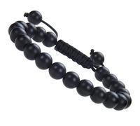LYGBAOFUL Natural Healing Power Gemstone Crystal Beads Unisex Adjustable Macrame Bracelets
