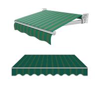 LYGBAOFUL Retractable Awning Fabric Replacement - Oxford PVC Material, Manual Patio Canopy Cover, Outdoor Garden Sunshade, Gazebo Roof, Courtyard & Veranda Protection