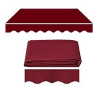 LYGBAOFUL Retractable Awning Fabric Replacement - Oxford PVC Material, Manual Patio Canopy Cover, Outdoor Garden Sunshade, Gazebo Roof, Courtyard & Veranda Protection
