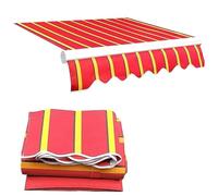 LYGBAOFUL Retractable Awning Fabric Replacement - Oxford PVC Material, Manual Patio Canopy Cover, Outdoor Garden Sunshade, Gazebo Roof, Courtyard & Veranda Protection