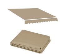 LYGBAOFUL Retractable Awning Fabric Replacement - Oxford PVC Material, Manual Patio Canopy Cover, Outdoor Garden Sunshade, Gazebo Roof, Courtyard & Veranda Protection
