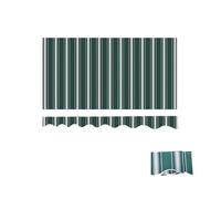 LYGBAOFUL Retractable Green Striped Sunshade Awning for Patio, Deck & Veranda, Linen Fabric, Available in 4 Sizes: 4m, 8m, 10m, 12m - Perfect Outdoor Shade Solution