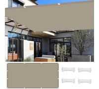 LYGBAOFUL Sun Shade Sail Rectangle Waterproof 4.5 X 6 M(14.76 X 19.69ft) 98% UV Block Outdoor Awning Canopy Dark Grey