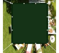 LYGBAOFUL UV Block Sun Shade Sail 5.5x6m Rectangular Garden Shelter 98% Sun and Wind Protection Includes Rope for Garden Yard Beach Pool Terrace Balcony Dark Green