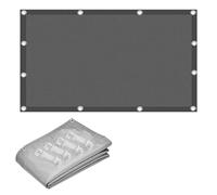 LYGBAOFUL Waterproof 3x3m Rectangle Sun Shade Sail - 95% UV Protection Canopy for Outdoor Patio Garden Pergola Balcony Party - Dark Grey Awning Cover
