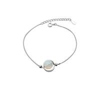 LYGBAOFUL Women'S 925 Bracelet,Sen Blu-Ray Moonstone Fashion Art,Ladies Wrist Wear European And American Style Bracelet Jewelry,Jewellery Sets