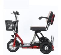 LYGBDSS Foldable lightweight 3-wheel mobile scooter- Battery life up to 45 km Electric wheelchair equipment Seniors Adult Disabled Seniors Compact Travel,12AH