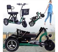 LYGBDSS Mobility Scooters for Adults Foldable Lightweight 3-Wheel Mobility Scooter for Seniors with Charger and Basket Comfortable Seat Scooter Ideal for Disabled,10AH