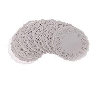 LyGuy Paper Doily, 200 Pieces Round Lace Paper Mats Coasters Placemats Wedding Events Party Table Gift A