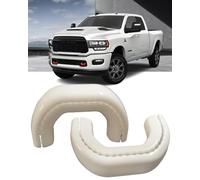 LYHCETVEX Tow Hook Covers for RAM 2500/3500 2019-2025, Custom Front Hitch Cover Compatible with 2019-2025 Dodge RAM 2500/3500 Accessories, Durable Silicone Tow Hitch Protector (White)