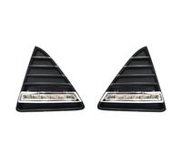 LYHH Car LED Fog Lights for Ford Focus 3 MK3 2012-2014, ABS DRL Daytime Running Lights Front Bumper Driving Fog Lights Reflectors Turn Signals,A White