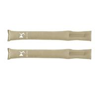 LYHINRA Car Seat Gap Filler for DS 7, Leather Crevice Blockers, Leak Proof Handbrake Gap Plug Strip to Stop Things from Dropping,Beige-Plush