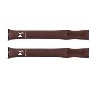LYHINRA Car Seat Gap Filler for DS 7, Leather Crevice Blockers, Leak Proof Handbrake Gap Plug Strip to Stop Things from Dropping,Brown-Plush