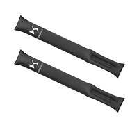LYHINRA Car Seat Gap Filler for DS 7, Leather Crevice Blockers, Leak Proof Handbrake Gap Plug Strip to Stop Things from Dropping,Black-Leather