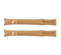 LYHINRA Car Seat Gap Filler for DS 7, Leather Crevice Blockers, Leak Proof Handbrake Gap Plug Strip to Stop Things from Dropping,Brown 1-Plush