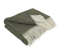 LYHome Cashmere Blanket with Merino - Wool Throw, Sofa Bed and Couch Large Bedspread, Extra Soft Warm Throws for Sofas Chairs, Single Double Size Picnic Blankets 55x79 in, 140x200 cm, Olive Green