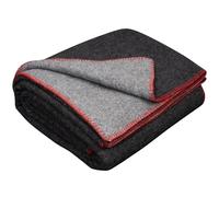 LYHome Travel Blanket - Extra Warm Picnic Throw, Bed Camping Outdoor Wool Blankets, Cozy Soft Throws, Military Army and Garden Outside Use (51x67 in | 130x170 cm | Gray - Dark Gray Double-sided)