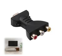 LYhsmg RCA to HDMI Converter, 1080P AV to HDMI Adapter, Red White Yellow Composite to HDMI Video Audio Converter for TV, Monitor, Projector, DVD, VHS and Games Console