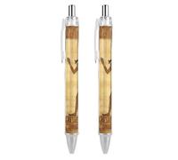 LYHVSFJW Ancient Egyptian Ball Point Pen Retractable Black Ink Ballpoint Pens Super Soft Grip 0.5mm Ink Pen Medium Point Office Pens 2 PCS