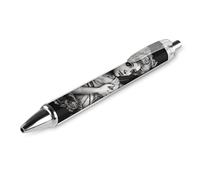 LYHVSFJW Angel Portrait Style Ball Point Pen Retractable Black Ink Ballpoint Pens Super Soft Grip 0.5mm Ink Pen Medium Point Office Pens 1 PCS