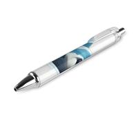 LYHVSFJW Blue Shark Ball Point Pen Retractable Black Ink Ballpoint Pens Super Soft Grip 0.5mm Ink Pen Medium Point Office Pens 1 PCS