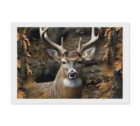 LYHVSFJW Camouflage Deer Diamond Art Kits for Adults Diamond Painting Kits for Beginners Diamonds Art Painting 5d DIY Full Drill Round Gem Arts Crafts Paintings for Home Wall Decor 8"x12"