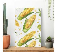 LYHVSFJW Cartoon Corn on The Cob Canvas Prints Artwork for Walls Canvas Wall Art for Bedroom Modern Picture Artwork Painting for Living Room Aesthetic Wall Paintings 16x24inch(40x60cm)