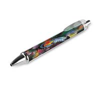 LYHVSFJW Colorful Butterfly Ball Point Pen Retractable Black Ink Ballpoint Pens Super Soft Grip 0.5mm Ink Pen Medium Point Office Pens 1 PCS