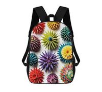 LYHVSFJW Colorful Sea Urchin Backpack for Women Men 17 Inch Laptop Bag