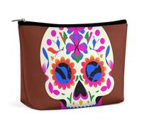 LYHVSFJW Cosmetic Bag Makeup Bags for Women Portable Makeup Bag Christmas Ball Makeup Case Travel Toiletry Bag for Travel Accessories, Mexican Skull, One Size