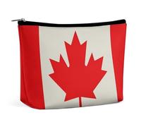 LYHVSFJW Cosmetic Bag Makeup Bags for Women Portable Makeup Bag Colorful Peach Watercolor Design Makeup Case Travel Toiletry Bag for Travel Accessories, Retro Canada Flag Pattern, One Size