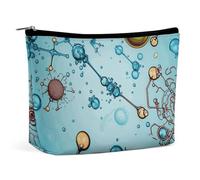 LYHVSFJW Cosmetic Bag Makeup Bags for Women Portable Makeup Bag Cute Santa Claus Makeup Case Travel Toiletry Bag for Travel Accessories, Abstraction biology chemistry, One Size