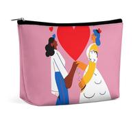 LYHVSFJW Cosmetic Bag Makeup Bags for Women Portable Makeup Bag England Symbols Makeup Case Travel Toiletry Bag for Travel Accessories, Lover’s Day, One Size