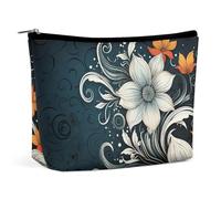 LYHVSFJW Cosmetic Bag Makeup Bags for Women Portable Makeup Bag Goose And Flowers Makeup Case Travel Toiletry Bag for Travel Accessories, Novelty Boho Abstract Flowers, One Size